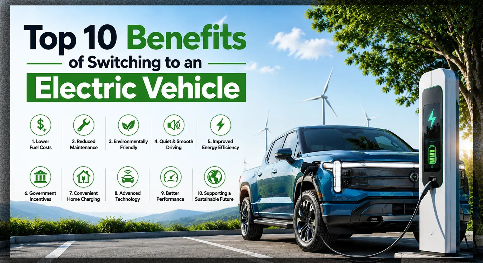 Top 10 Benefits of Switching to an Electric Vehicle with full facts