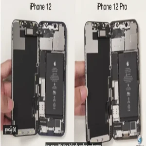 Video showing the battery peeling off the iPhone 12